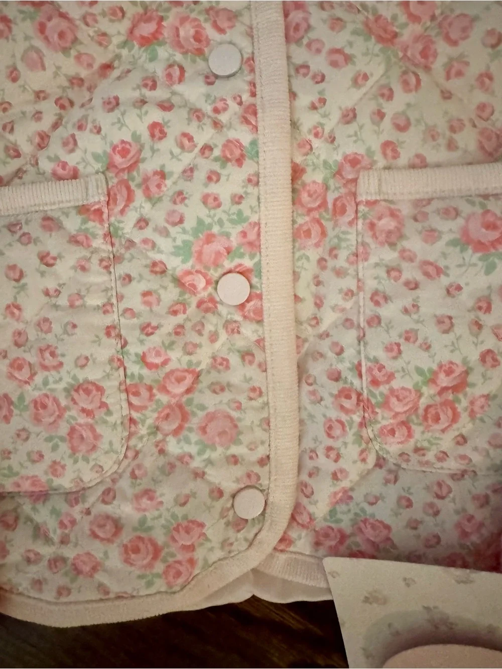 LoveShackFancy Charlotte Rosehearr Quilted Barn Jacket- Size Small